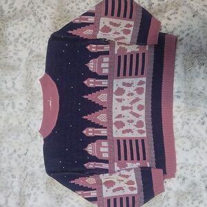 Vintage 80s City Scene Abstract Sweater